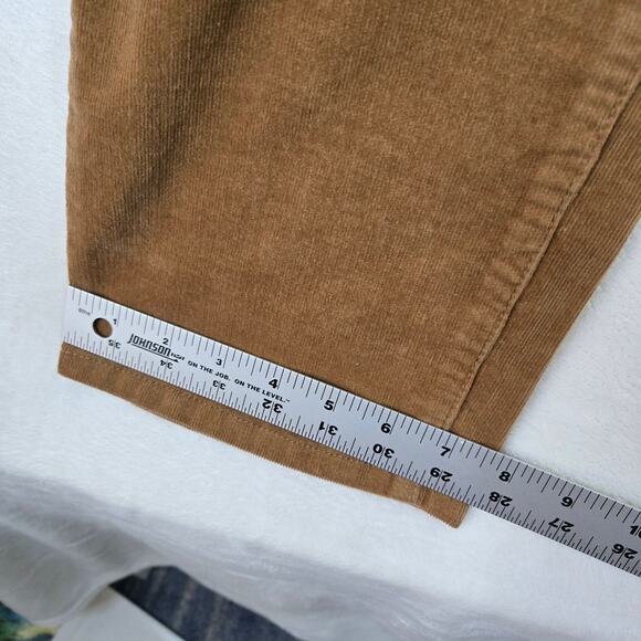Charter Club Lexington Straight Corduroy Pants Womens 14 tan jeans 0744 - Picture 6 of 11